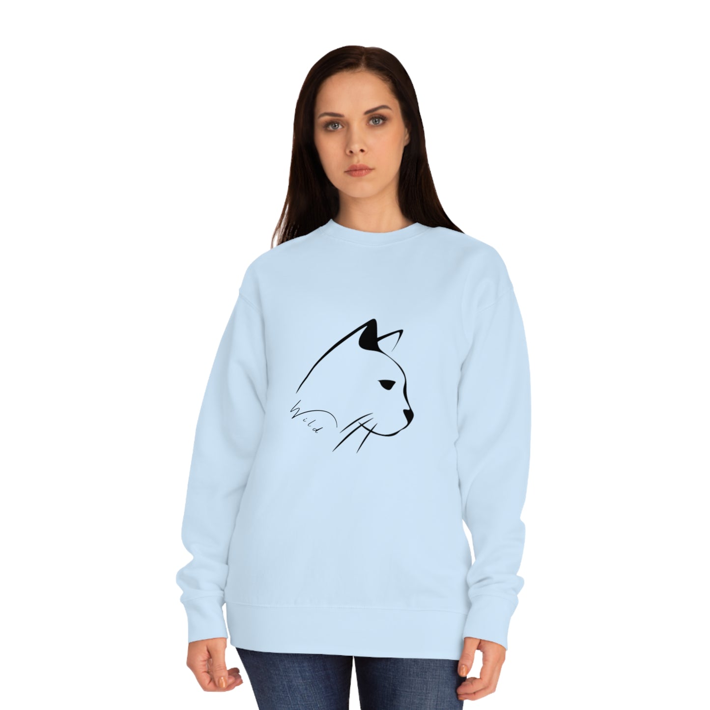 Wild Mountain Cat Unisex Crew Sweatshirt