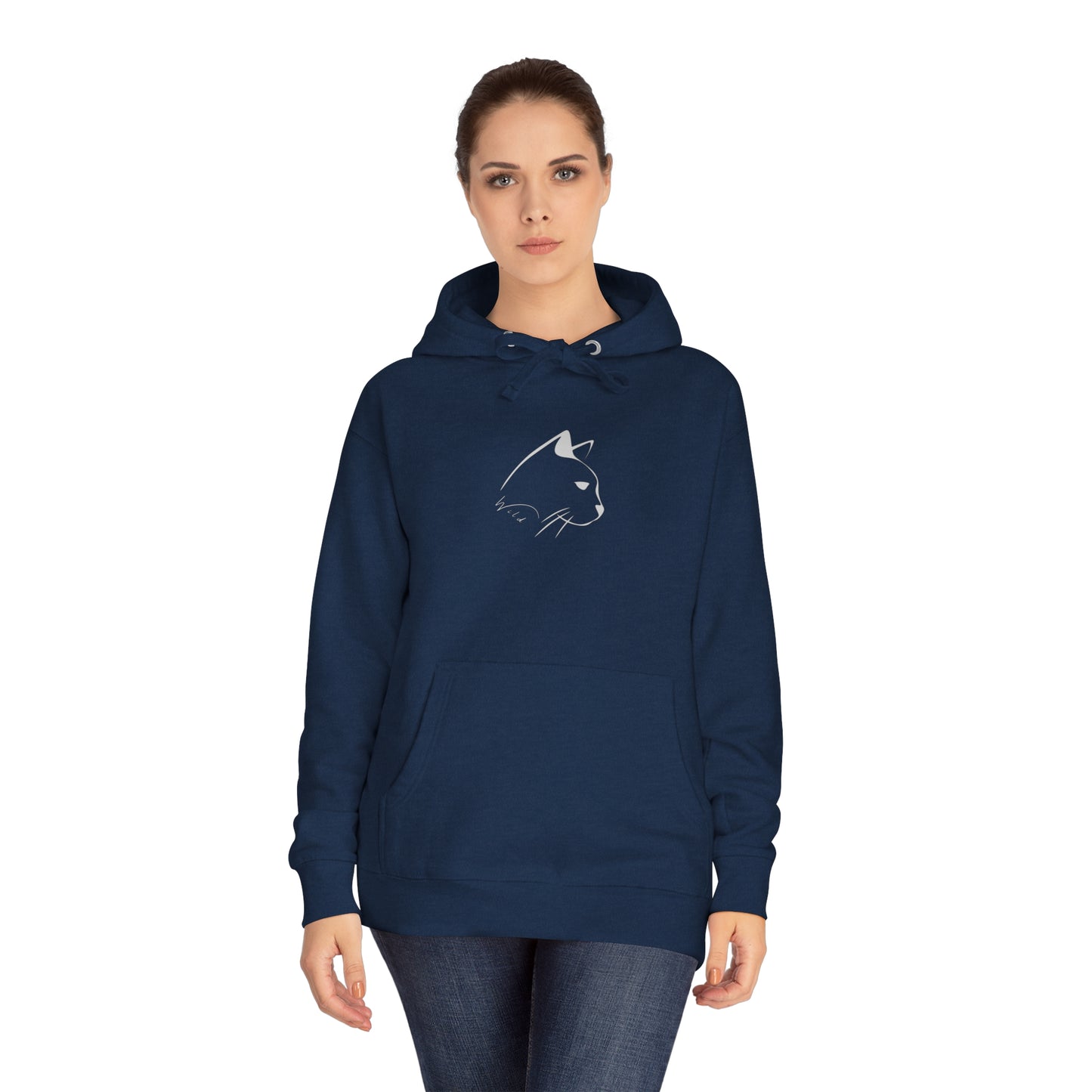 Wild Mountain Cat Unisex Fleece Hoodie