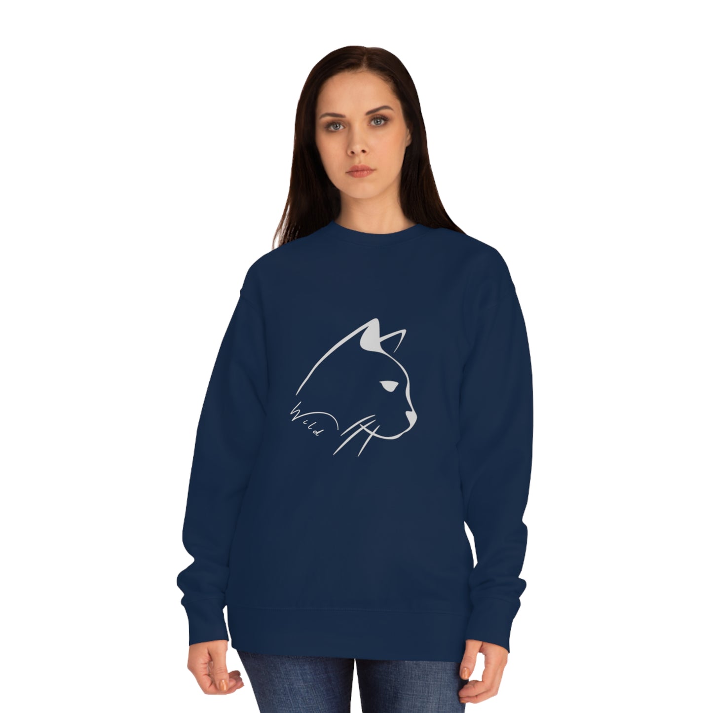 Wild Mountain Cat Unisex Crew Sweatshirt