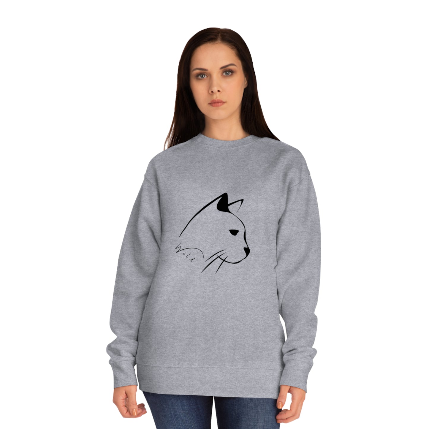 Wild Mountain Cat Unisex Crew Sweatshirt