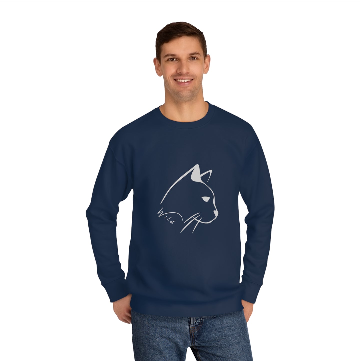 Wild Mountain Cat Unisex Crew Sweatshirt