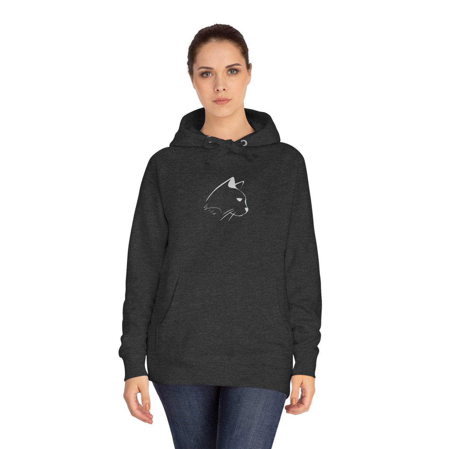 Wild Mountain Cat Unisex Fleece Hoodie