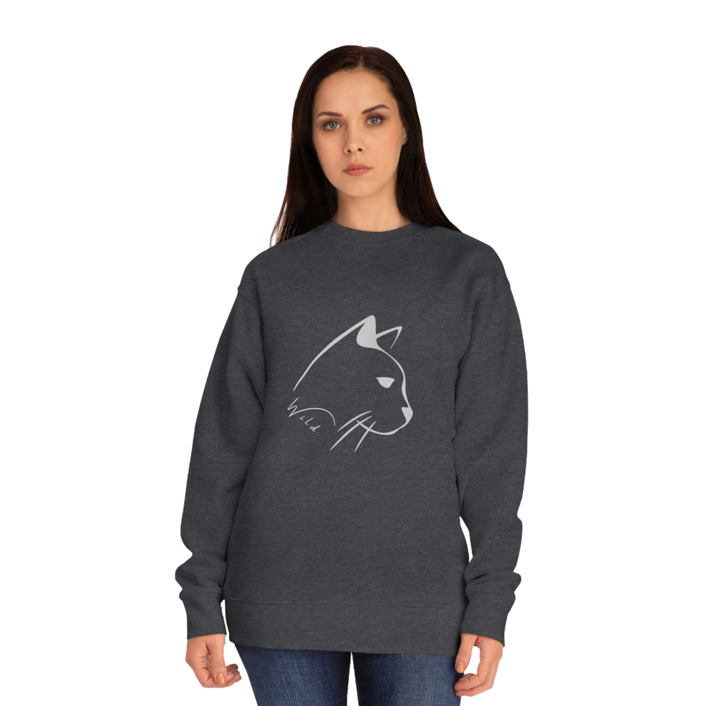 Wild Mountain Cat Unisex Crew Sweatshirt