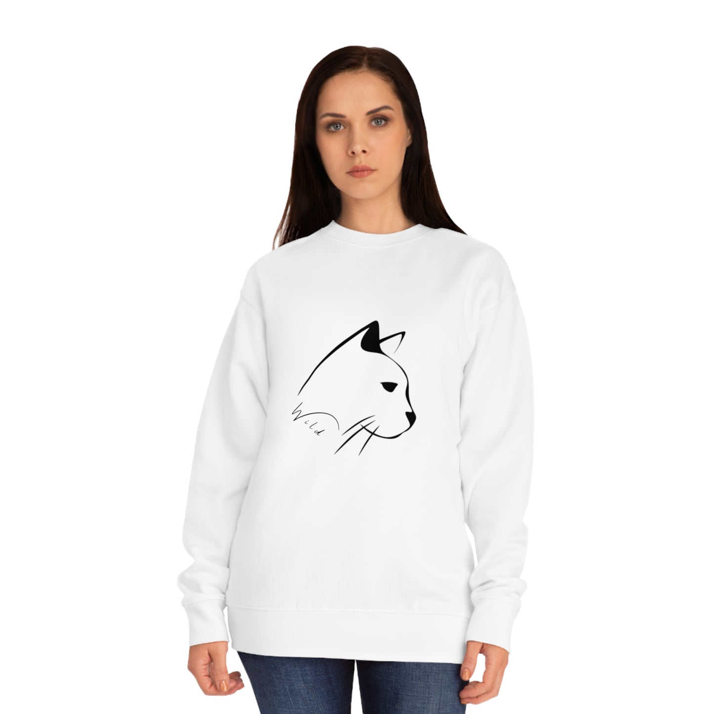 Wild Mountain Cat Unisex Crew Sweatshirt