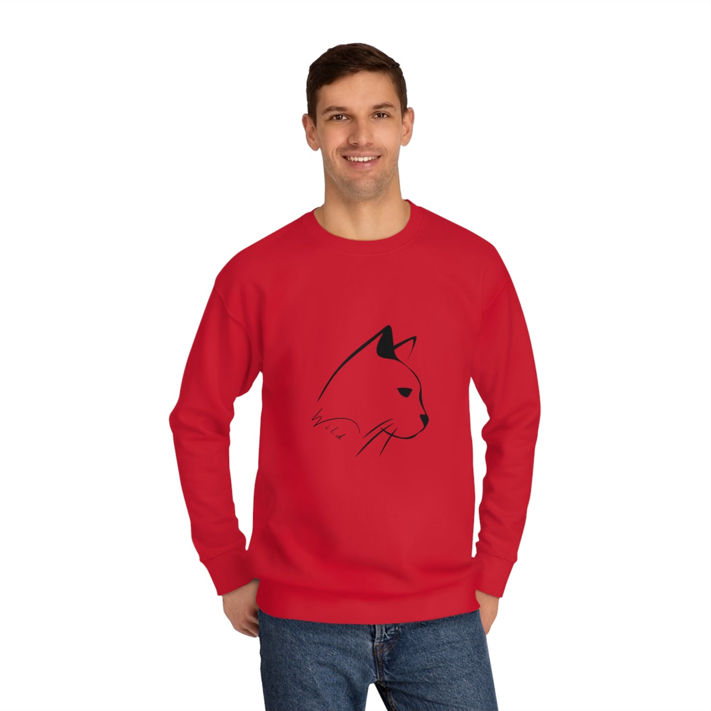 Wild Mountain Cat Unisex Crew Sweatshirt