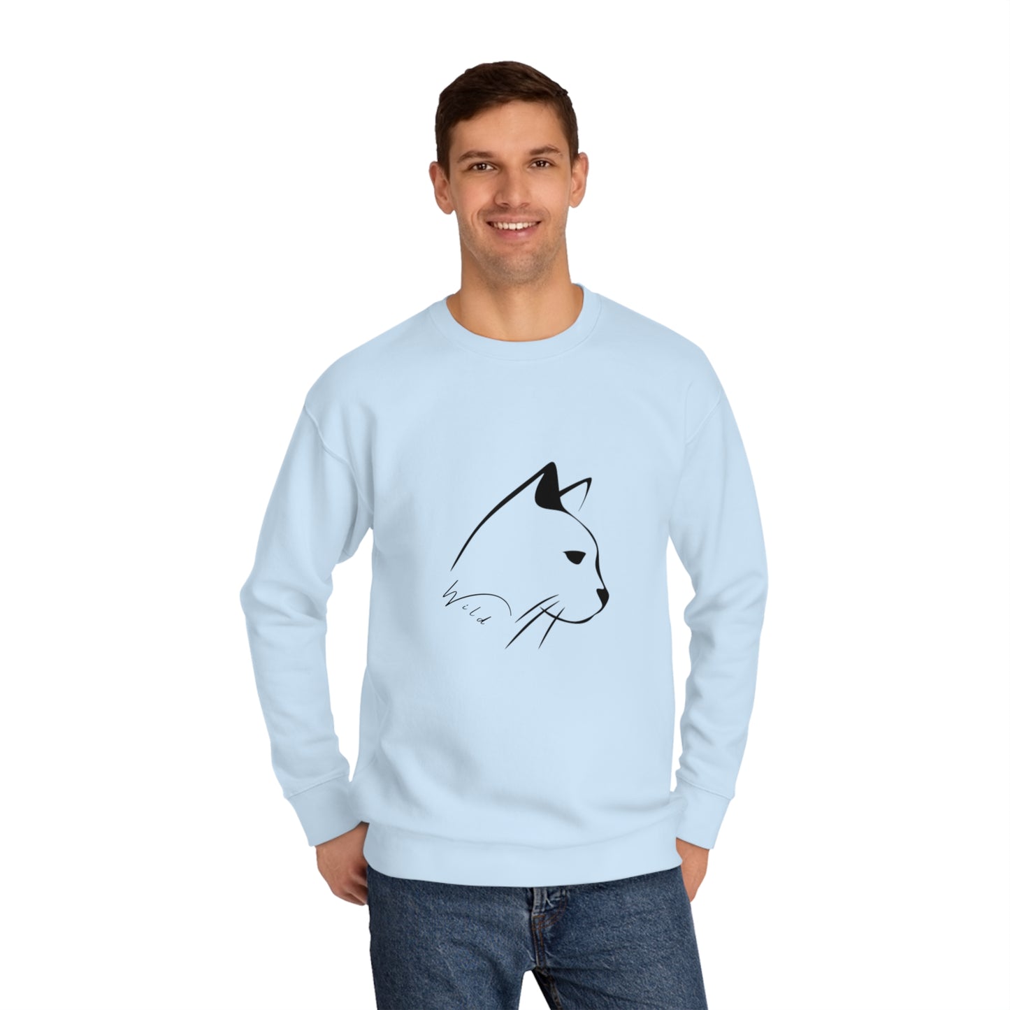 Wild Mountain Cat Unisex Crew Sweatshirt