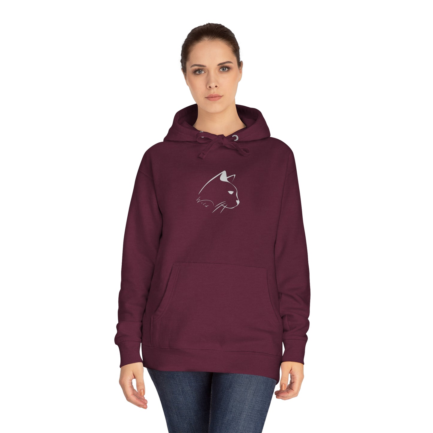 Wild Mountain Cat Unisex Fleece Hoodie