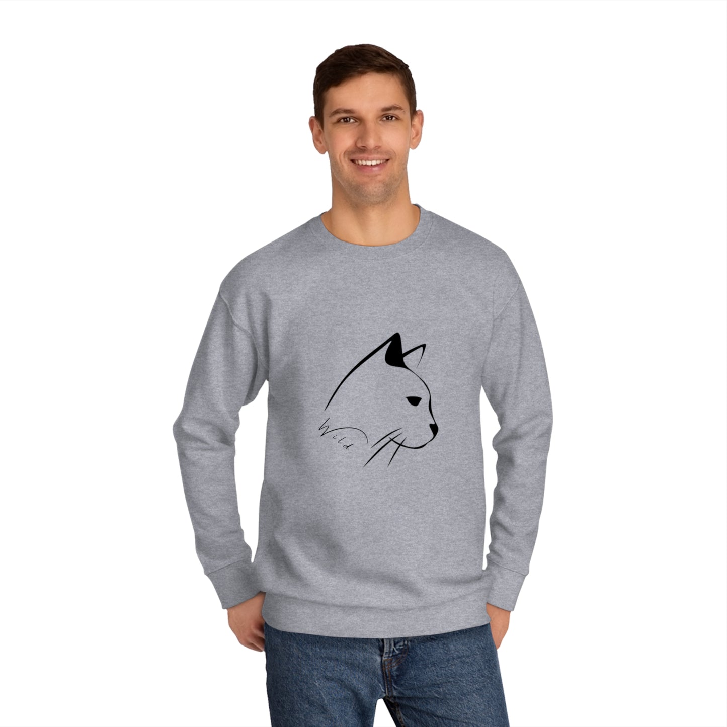 Wild Mountain Cat Unisex Crew Sweatshirt