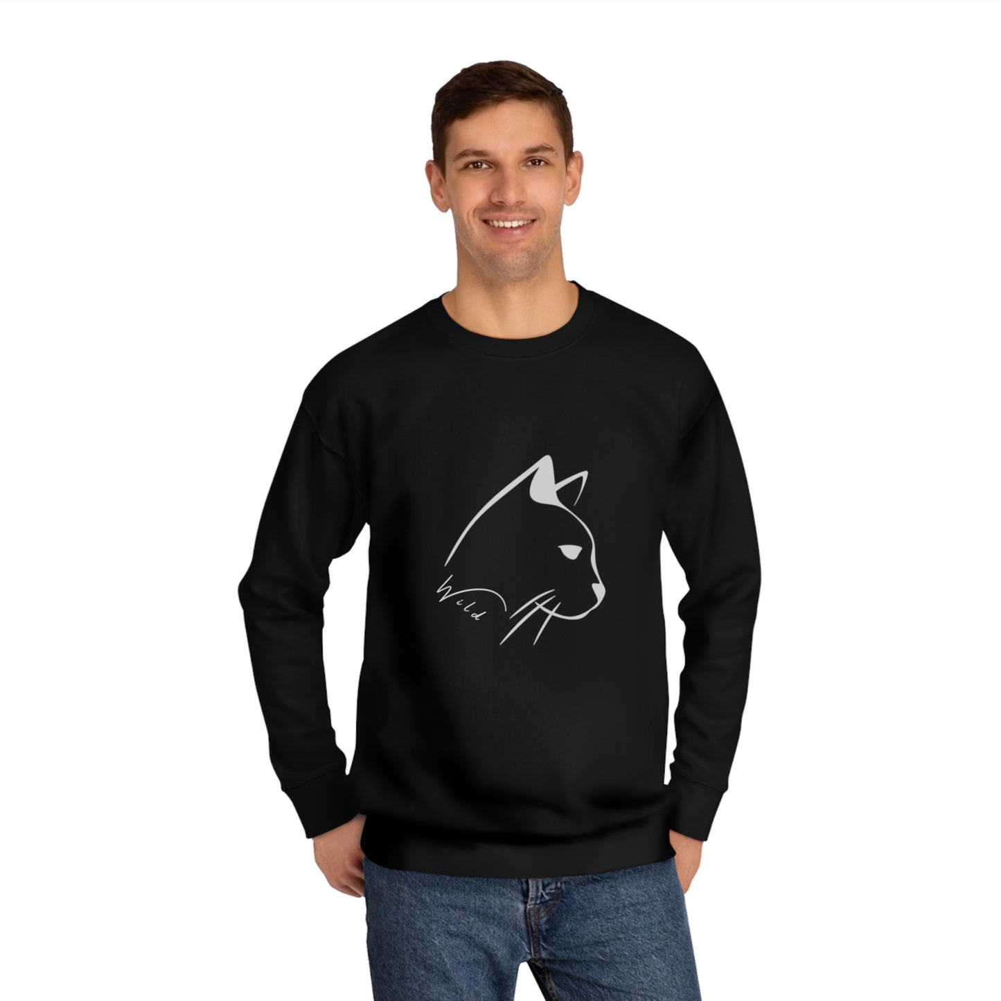 Wild Mountain Cat Unisex Crew Sweatshirt