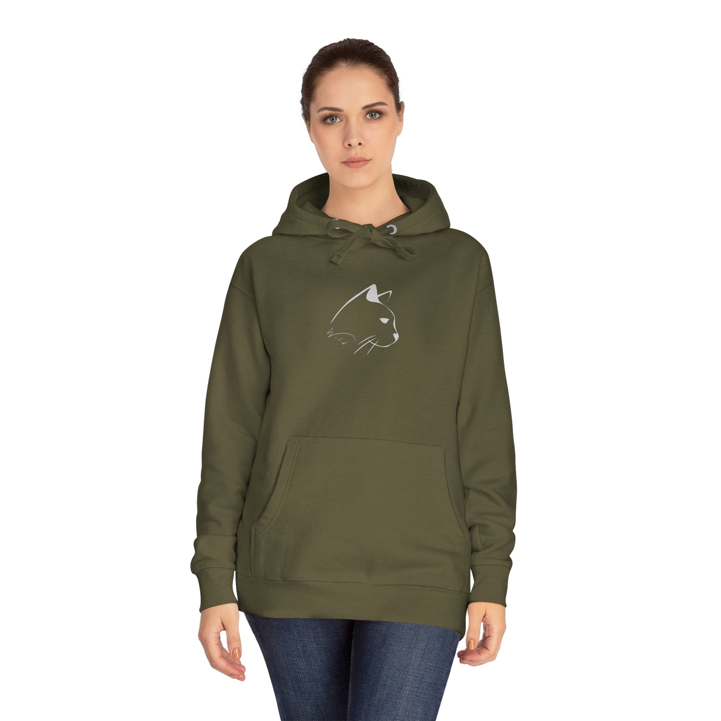 Wild Mountain Cat Unisex Fleece Hoodie