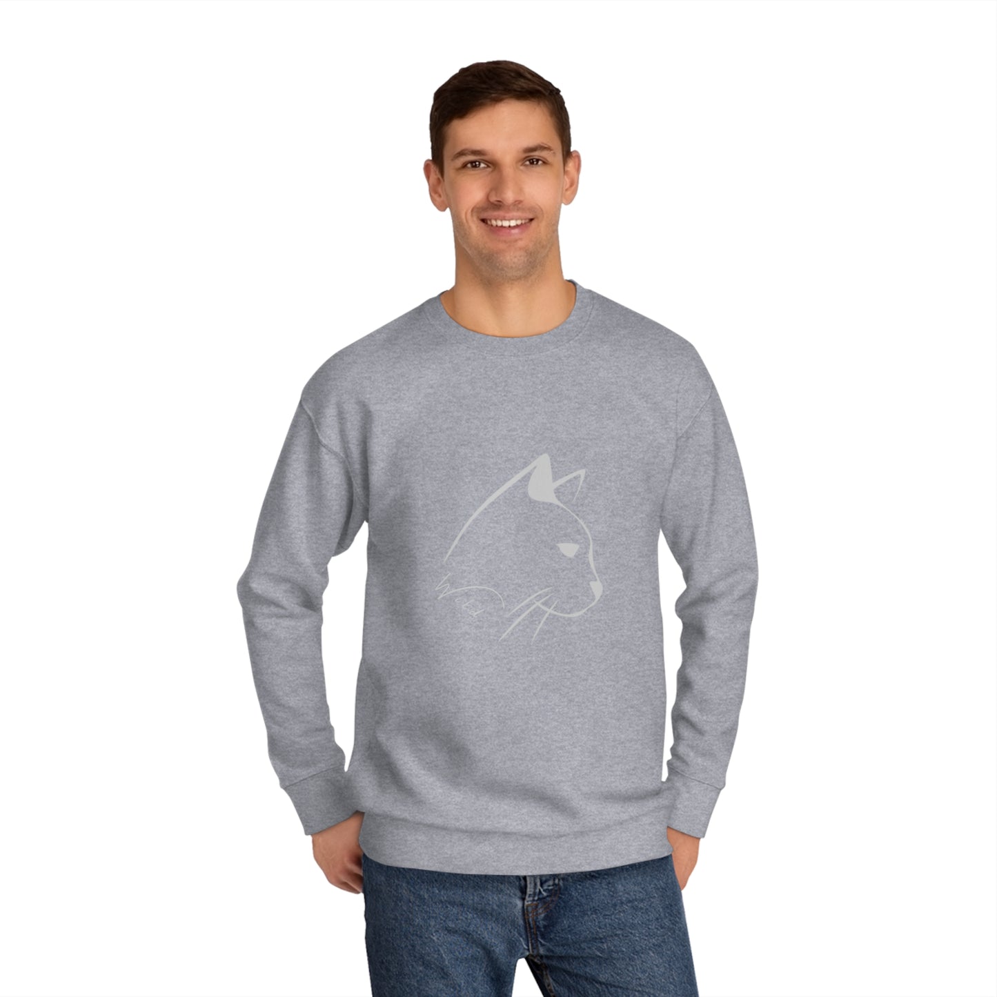 Wild Mountain Cat Unisex Crew Sweatshirt