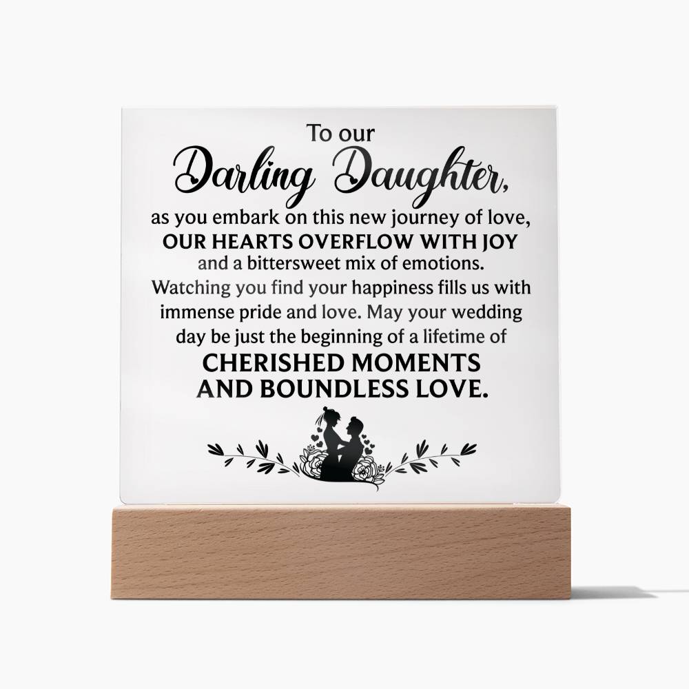 To Our Darling Daughter | A Special Acrylic Plaque