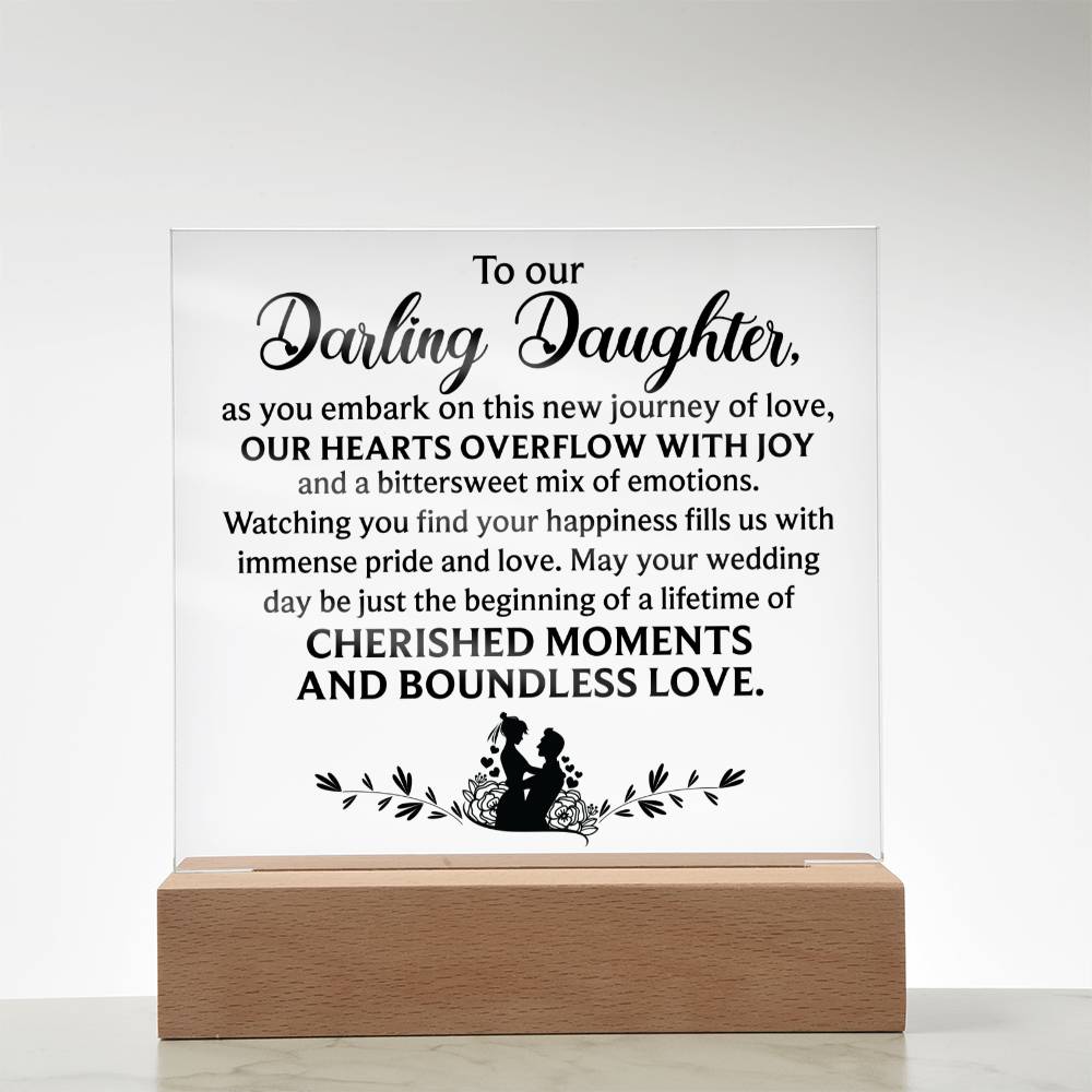 To Our Darling Daughter | A Special Acrylic Plaque