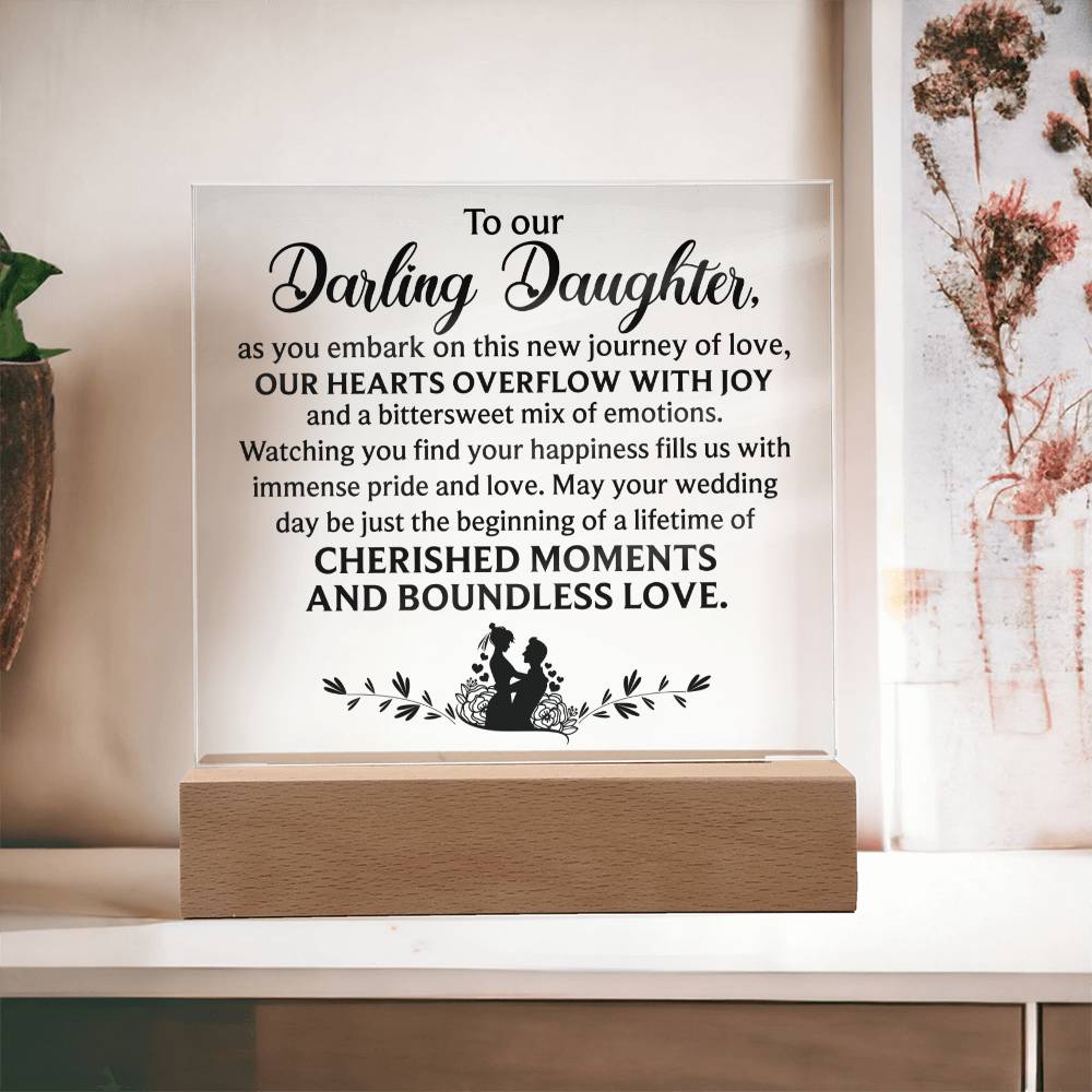 To Our Darling Daughter | A Special Acrylic Plaque