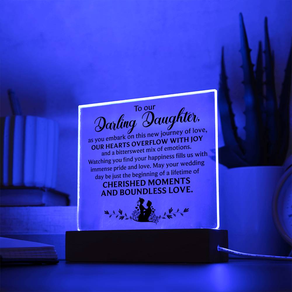 To Our Darling Daughter | A Special Acrylic Plaque