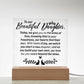 To Our Beautiful Daughter | Square Acrylic Plaque