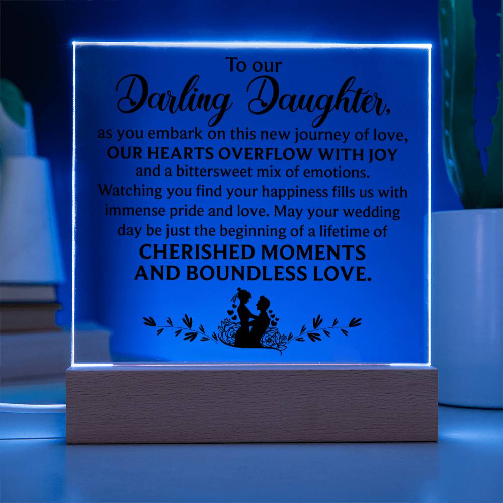 To Our Darling Daughter | A Special Acrylic Plaque