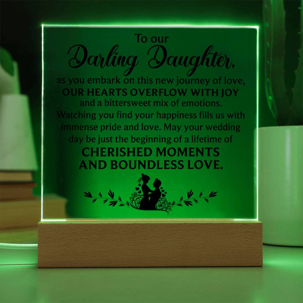 To Our Darling Daughter | A Special Acrylic Plaque