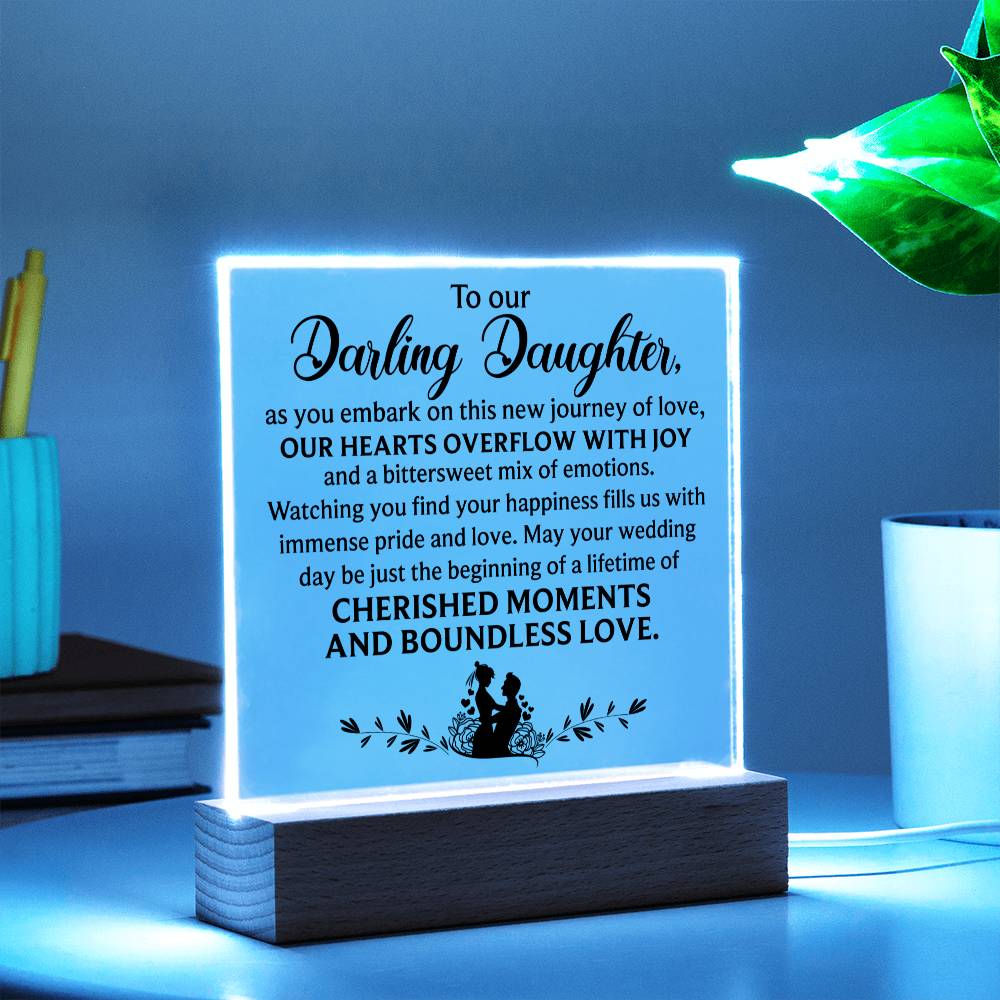 To Our Darling Daughter | A Special Acrylic Plaque