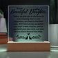 To Our Beautiful Daughter | Square Acrylic Plaque