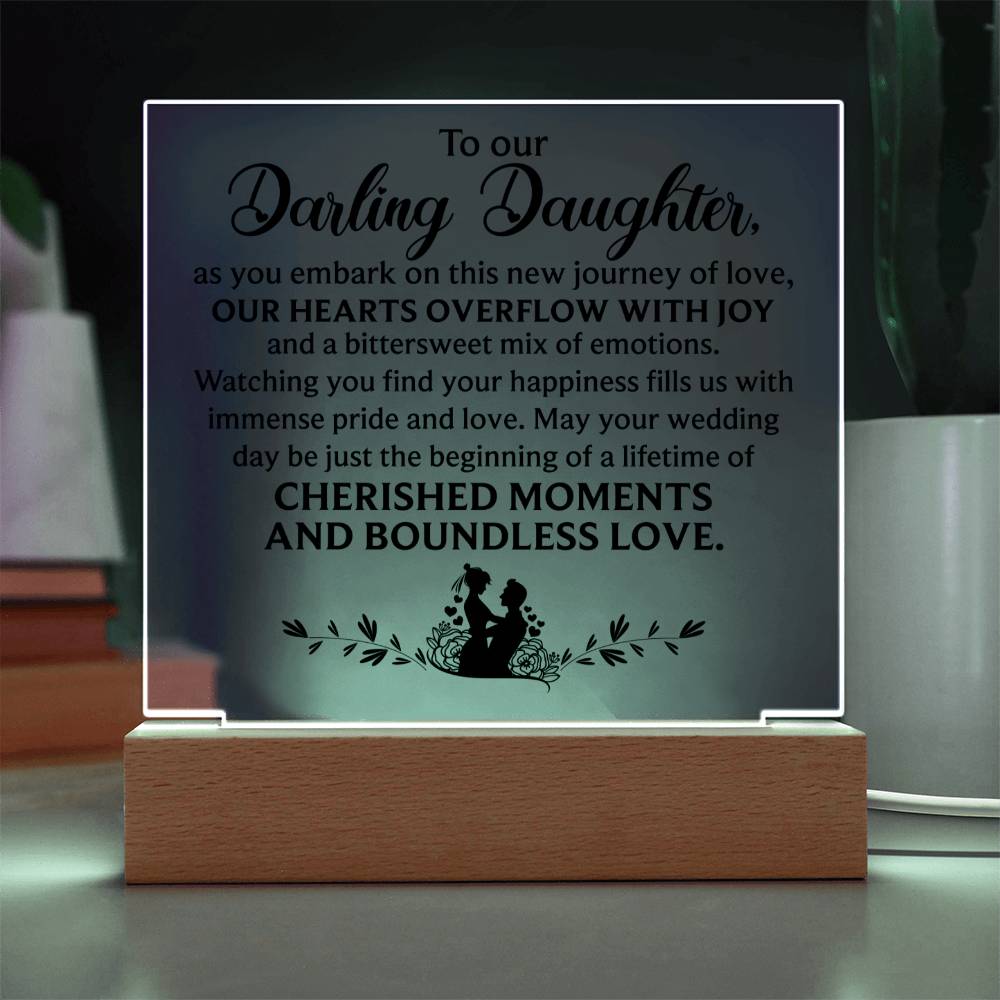 To Our Darling Daughter | A Special Acrylic Plaque