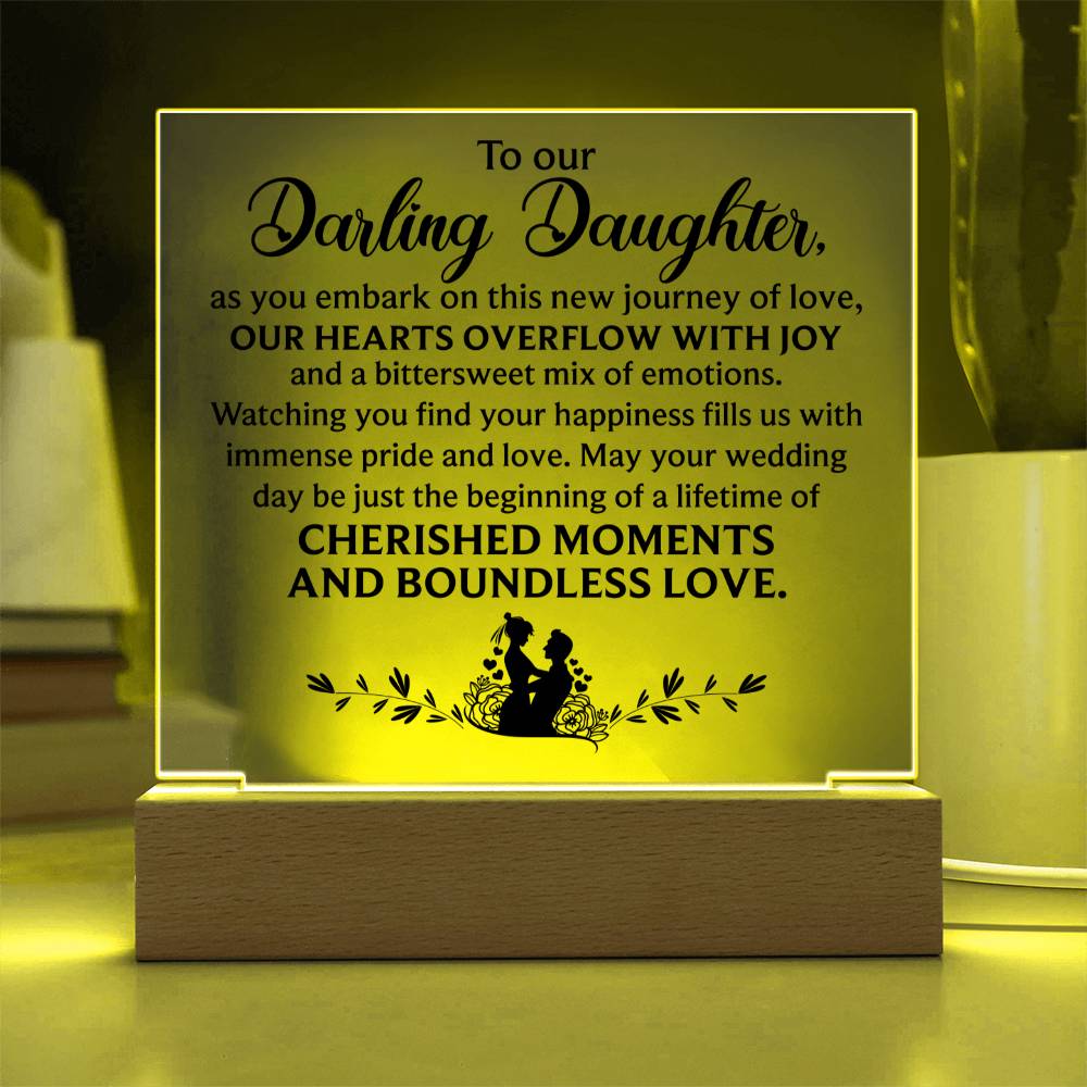 To Our Darling Daughter | A Special Acrylic Plaque