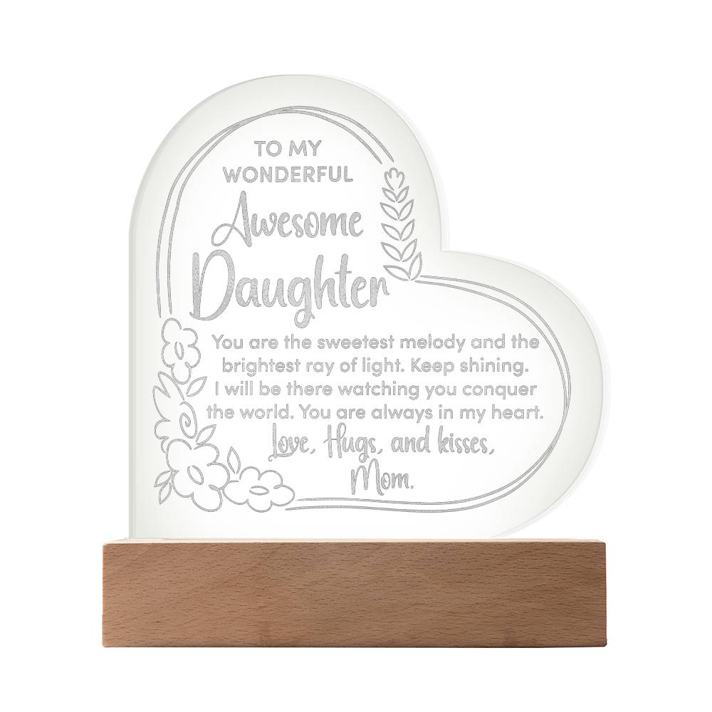 To My Awesome Daughter - Engraved